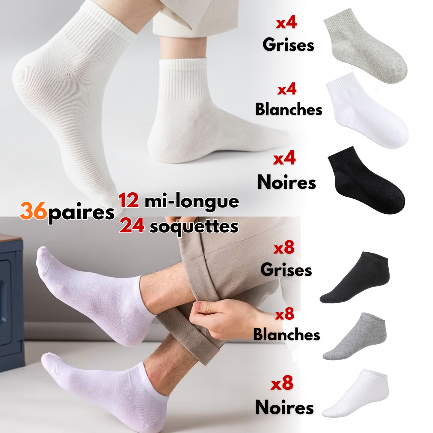 Pack chaussette (Mélange)